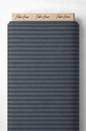 Charcoal Horizontal Stripe chiffon full roll