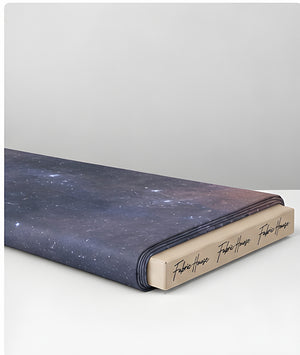 Midnight Cosmic Nebula chiffon folded