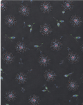 Charcoal Subtle Starburst chiffon, print close up