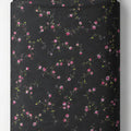 Black Tiny Pink Floral chiffon full roll