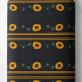 Black Sunflower Stripe chiffon full roll