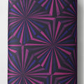 Purple Radiating Geometric chiffon full roll