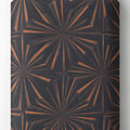 Brown Geometric Starburst chiffon full roll