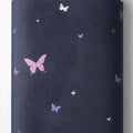 Navy Lavender Butterfly chiffon full roll