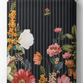 Black Vertical Floral Garden chiffon full roll