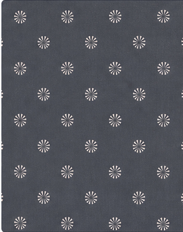 Slate Grey Tiny Dot Floral chiffon, print close up