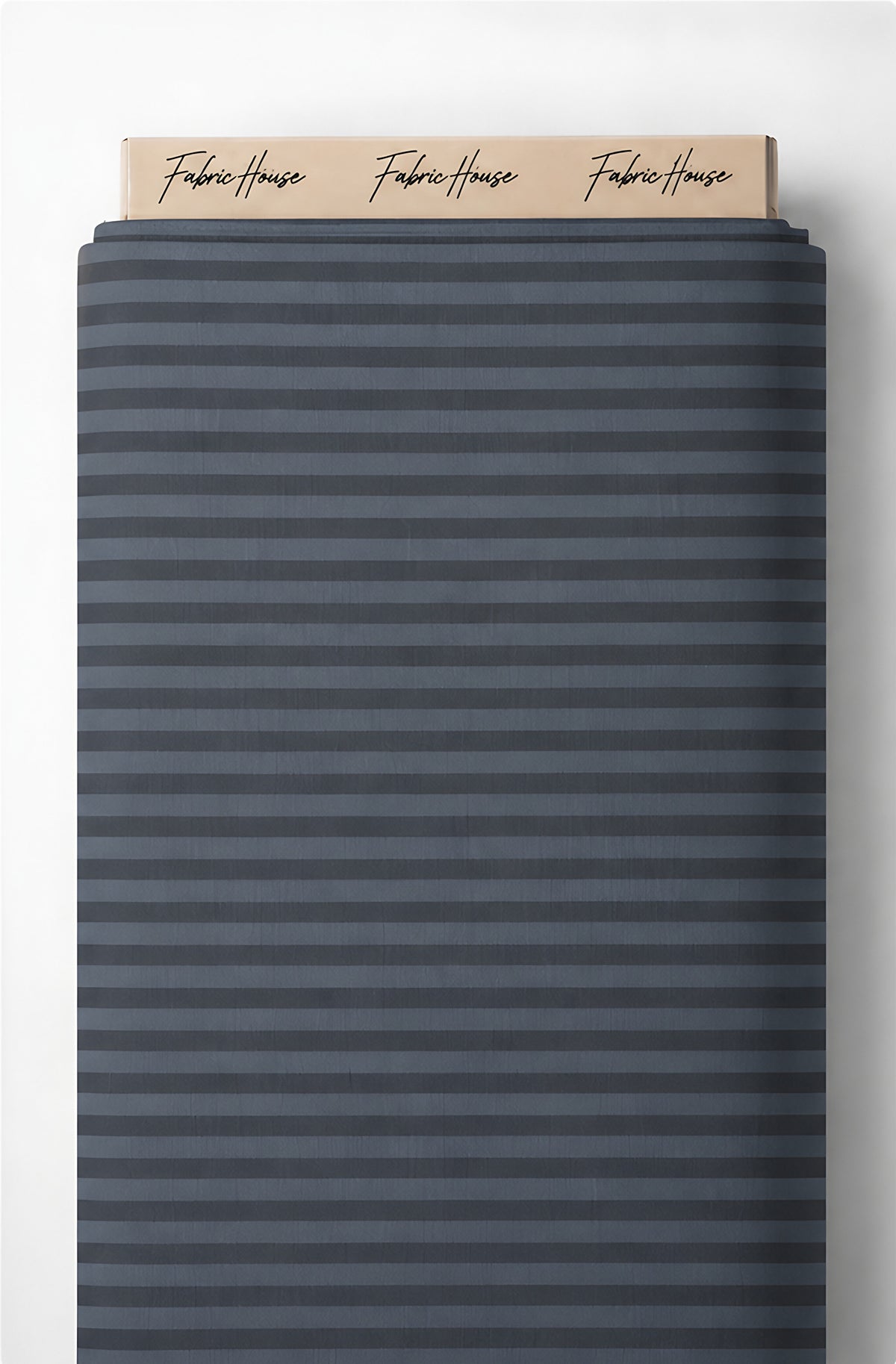 Charcoal Horizontal Stripe chiffon full roll