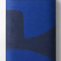 Royal Blue Abstract Blocks chiffon full roll