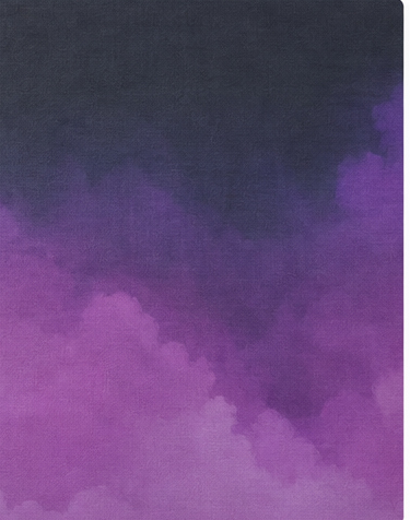 Purple Ombre Watercolor chiffon, print close up