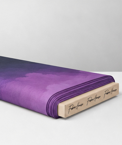 Purple Ombre Watercolor chiffon folded