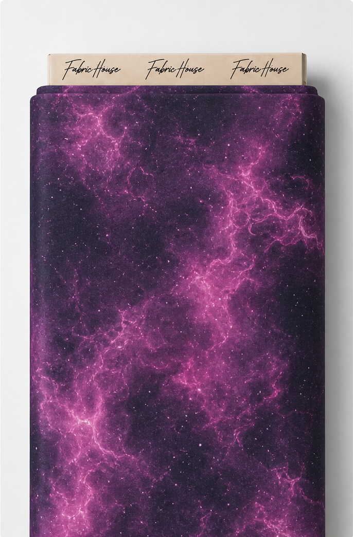 Magenta Textured Abstract chiffon full roll