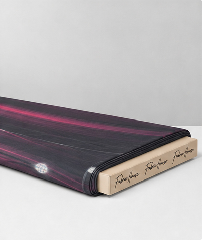 Black Magenta Light Streaks chiffon folded