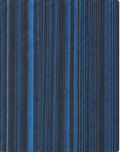 Navy Blue Fine Vertical Stripes chiffon, print close up