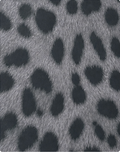 Grey Leopard Spot chiffon, print close up