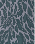 Sage Grey Tropical Leaves chiffon, print close up