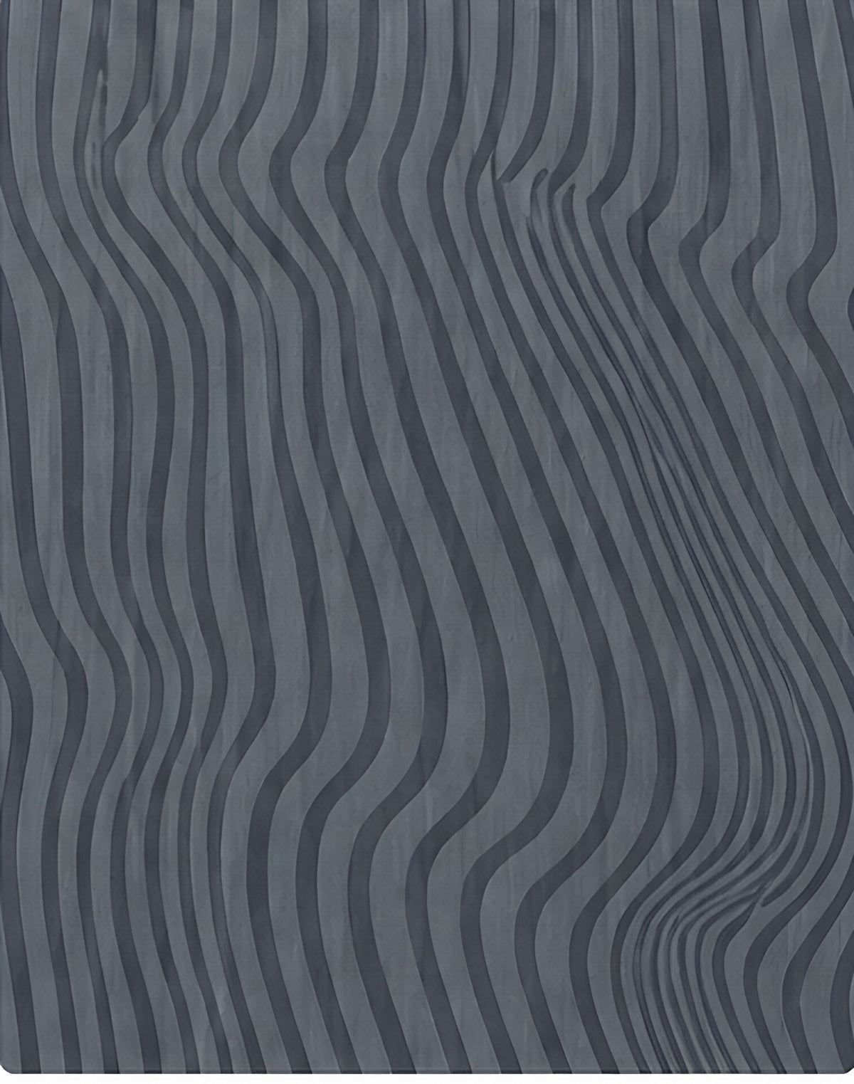 Grey Wavy Pinstripes chiffon, print close up