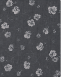 Charcoal Mini Floral Print chiffon, print close up