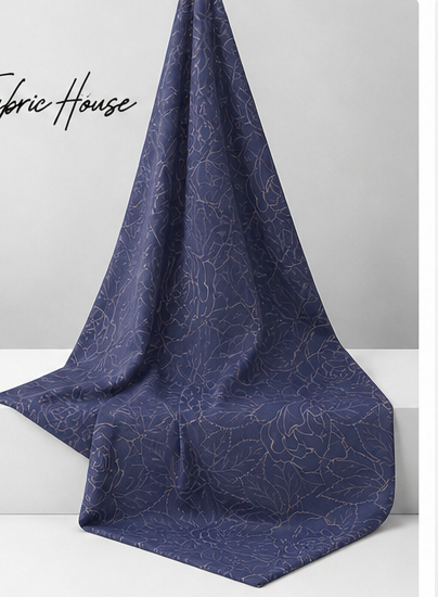 Deep Purple Subtle Texture chiffon draped to show fall