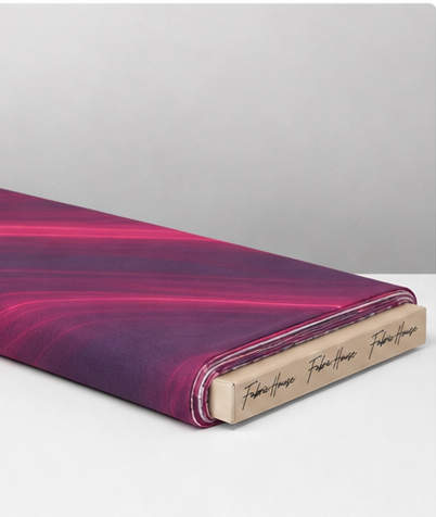 Raspberry Pink Diagonal Waves chiffon folded