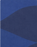 Cobalt Blue Colorblock Abstract chiffon, print close up