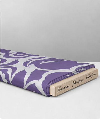 Purple Graphic Rose Print chiffon folded