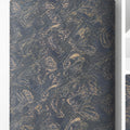 Charcoal Antique Paisley chiffon full roll
