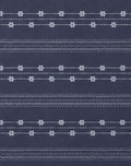 Navy Delicate Dotted Stripes chiffon, print close up