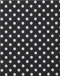 Black White Mini Polka Dots chiffon, print close up