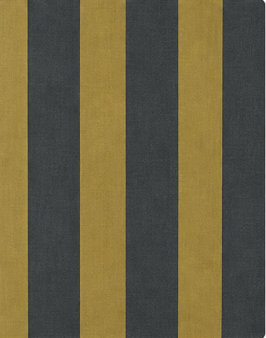 Olive Mustard Broad Stripes chiffon, print close up
