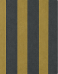 Olive Mustard Broad Stripes chiffon, print close up