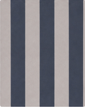 Navy Ivory Wide Vertical Stripes chiffon, print close up