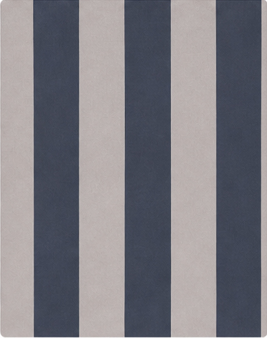 Navy Ivory Wide Vertical Stripes chiffon, print close up