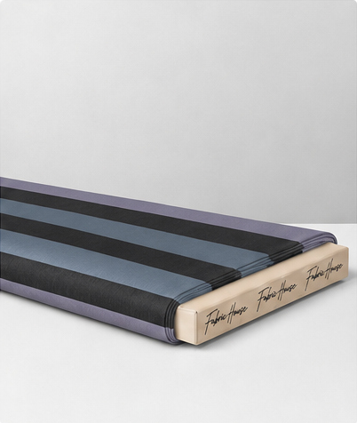 Black Slate Bold Vertical Stripes chiffon folded
