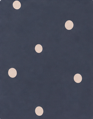 Charcoal Beige Polka Dots crepe, print close up