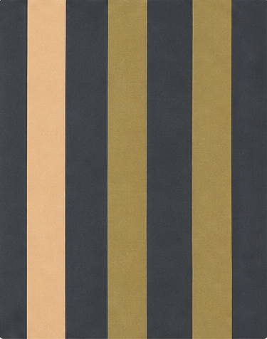 Mustard and Grey Vertical Stripes crepe, print close up