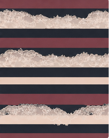Blush Textured Horizontal Stripes crepe, print close up