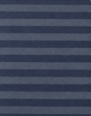 Slate Blue Tonal Stripes crepe, print close up