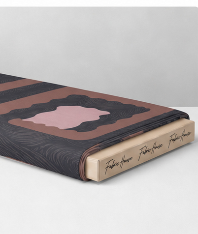 Dusty Rose Layered Squares crepe folded