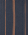 Charcoal Copper Fine Stripes crepe, print close up