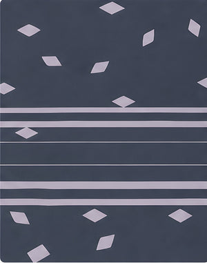 Charcoal Printed Crepe 041 crepe, print close up