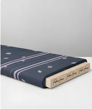 Charcoal Printed Crepe 041 crepe folded
