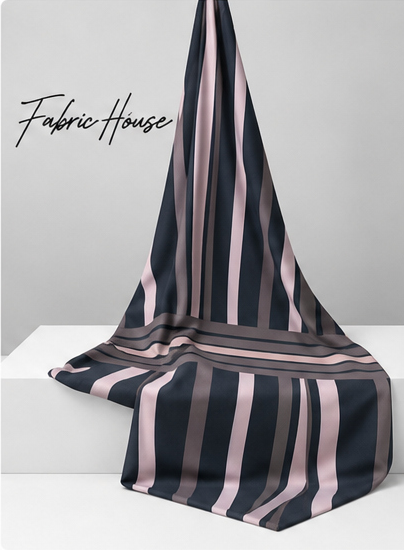 Charcoal Printed Crepe 043 crepe draped to show fall