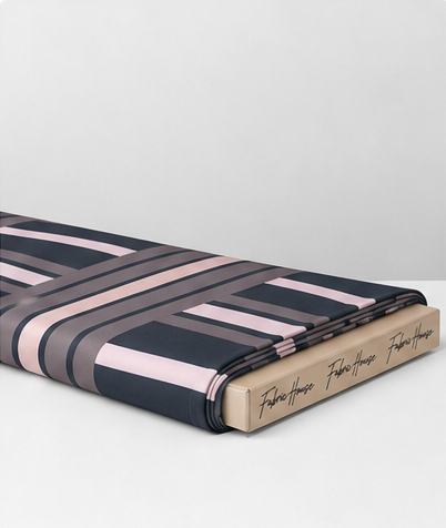 Charcoal Printed Crepe 043 crepe folded
