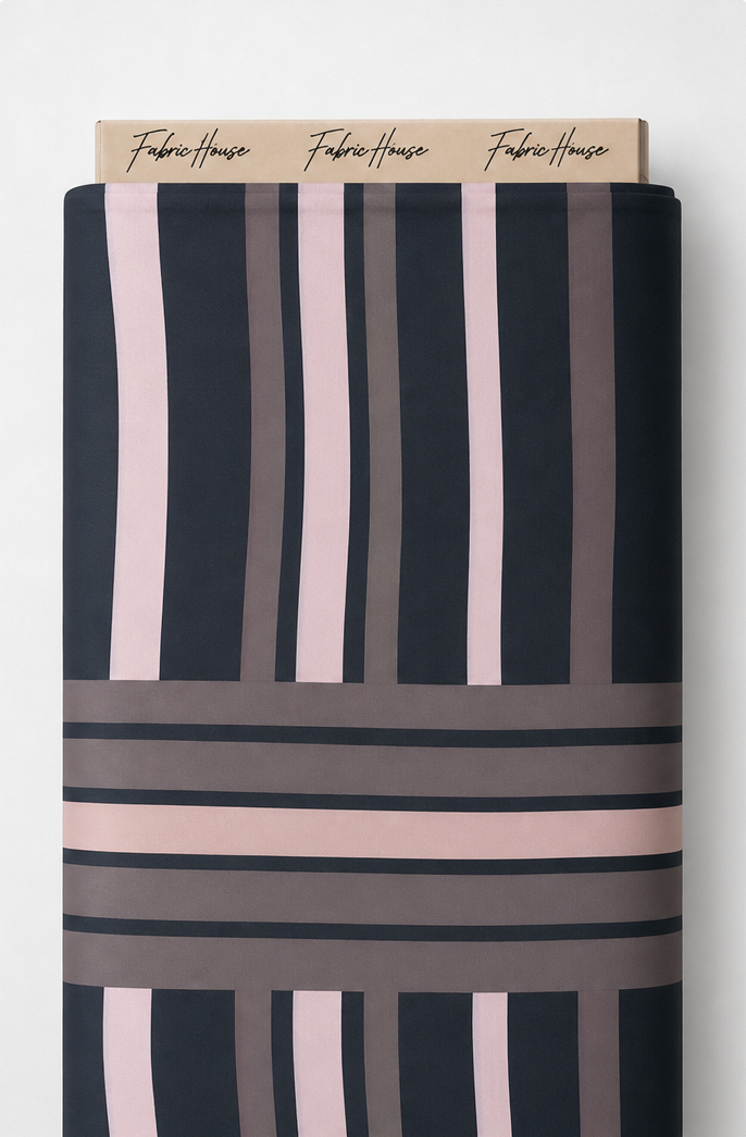 Charcoal Printed Crepe 043 crepe full roll
