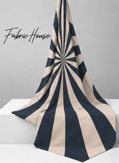 Soft Grey Printed Crepe 045 crepe draped to show fall