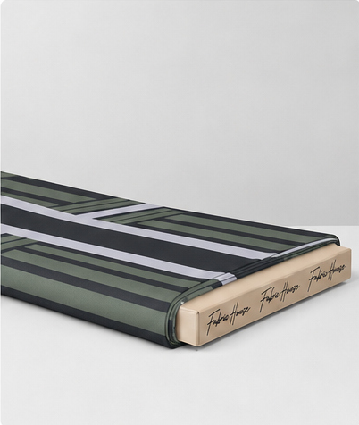 Charcoal Printed Crepe 048 crepe folded