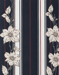 Charcoal Printed Crepe 049 crepe, print close up