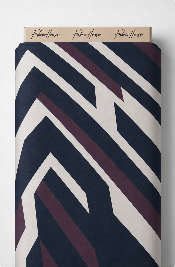 Charcoal Printed Crepe 050 crepe full roll