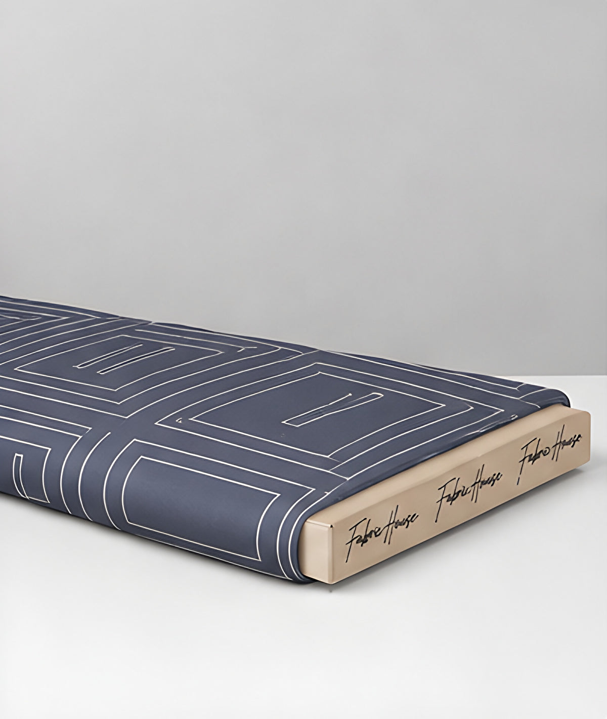 Charcoal Printed Crepe 062 crepe folded