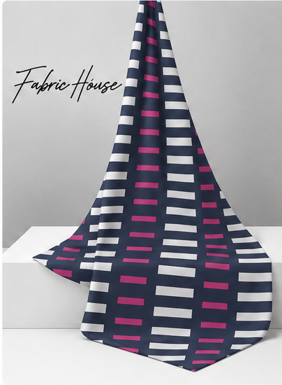 Charcoal Printed Crepe 063 crepe draped to show fall